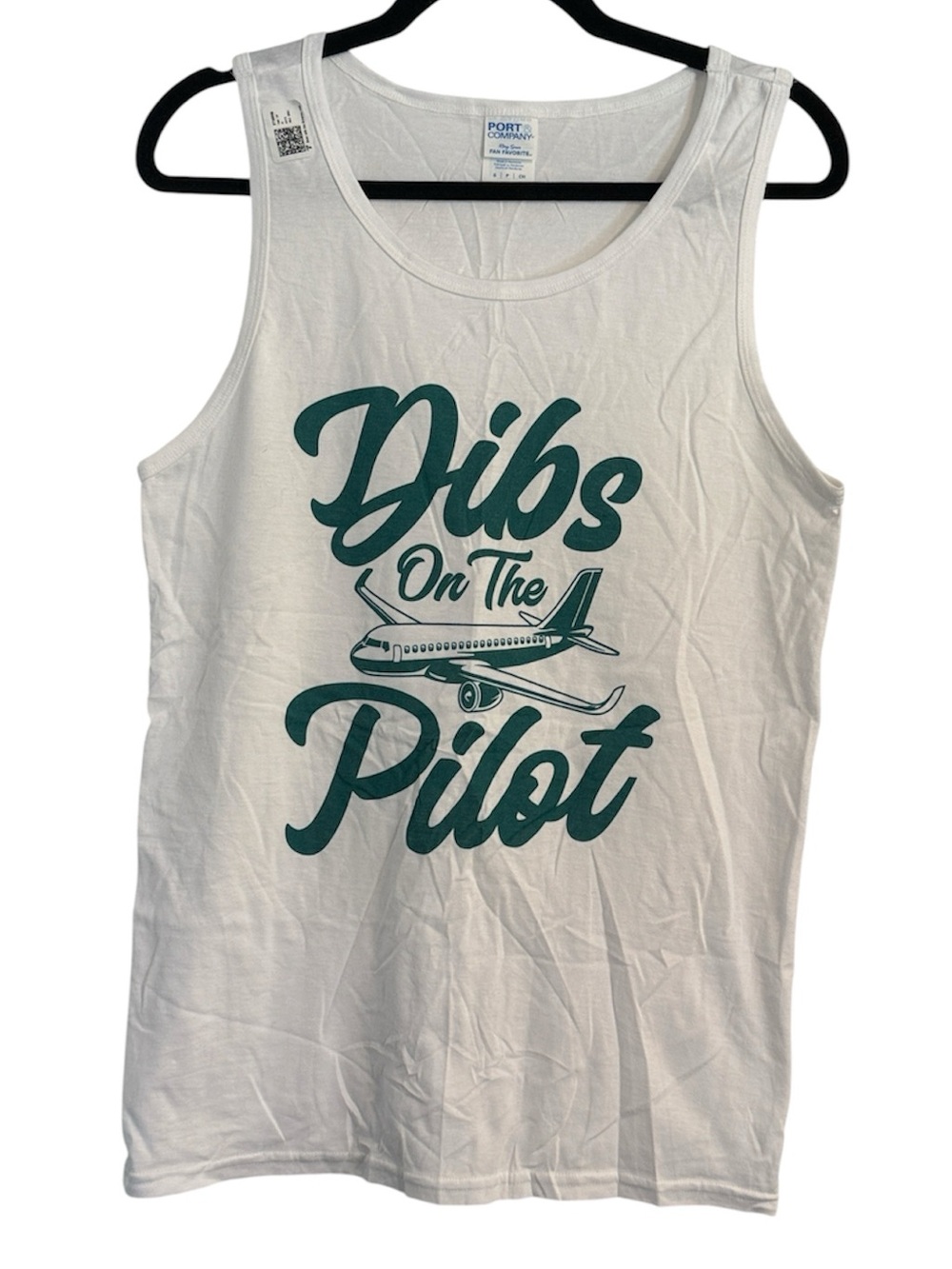 🖤 Port and Company Dibs on the Pilot Graphic Tank Top NEW